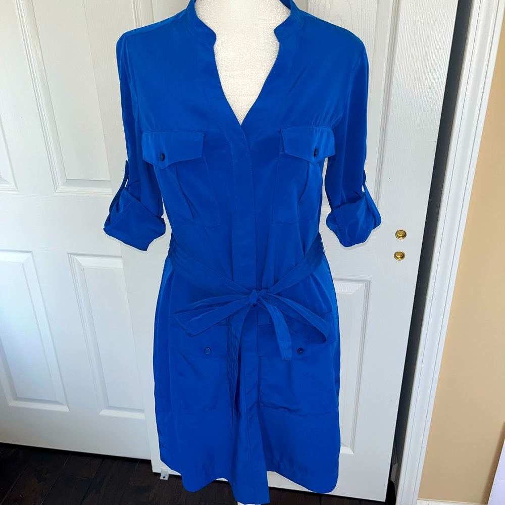 Royal Blue button up dress